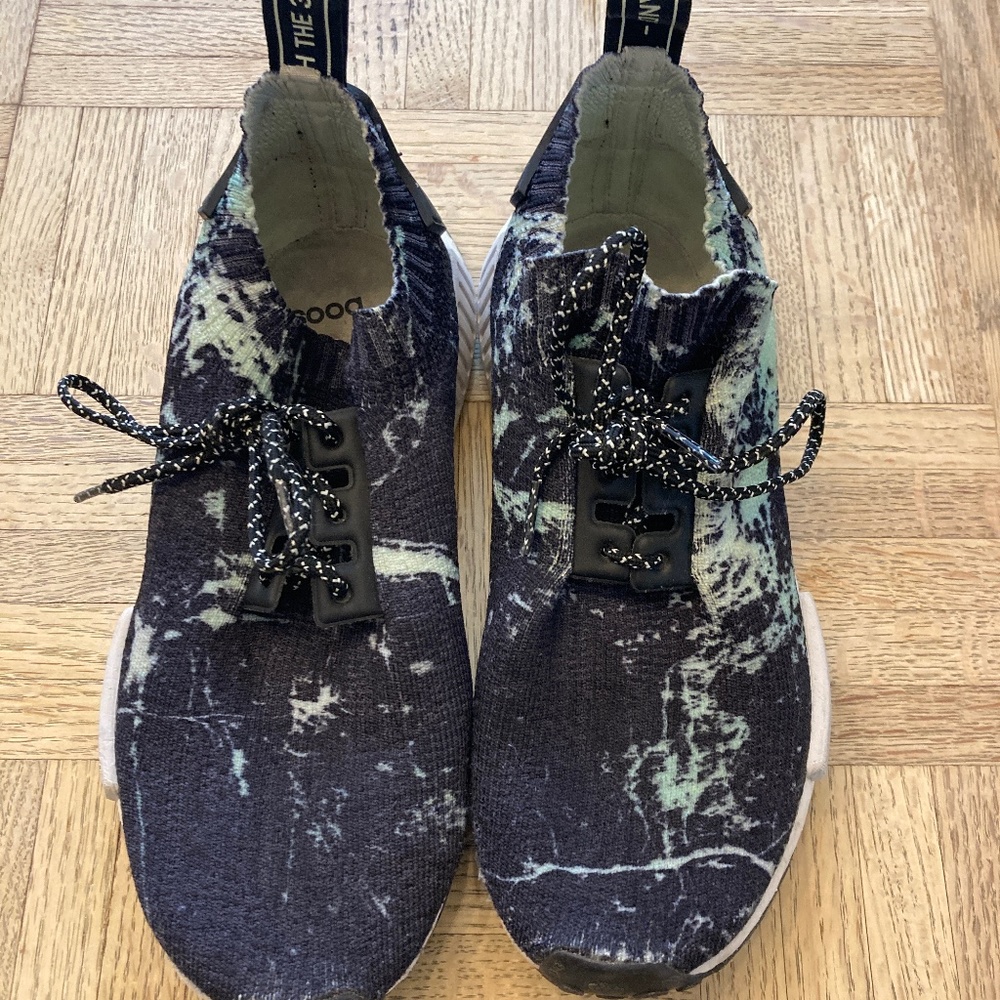 Adidas NMD R1 — marble aero green